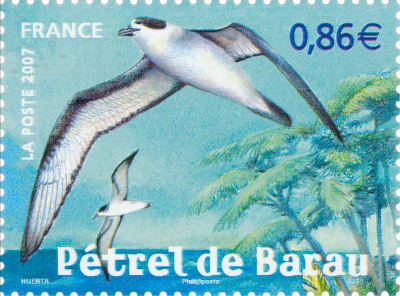 Timbre a 0,85€ Le Pétrel de Barau 