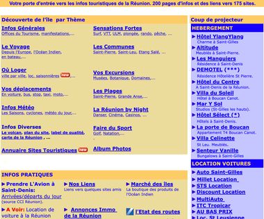 Capture d'écran du site runweb en 2004