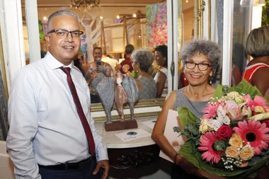 Guylène LAURET avec Cyrille Melchior lors de la soirée de remise des prix