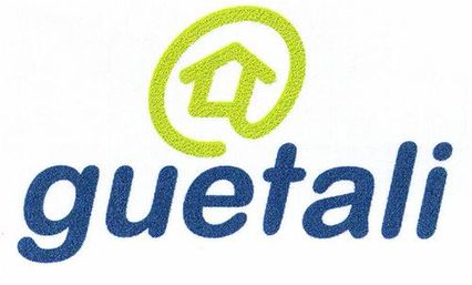 guetali nouveau logo avec une maison dans un arobase