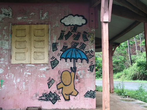 Parapluie et monnaie