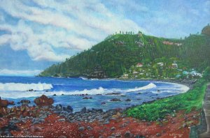 La Baie de Manapany par Pierre-Paul Bellemene