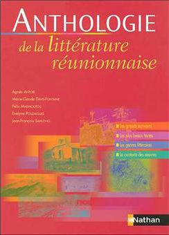 couverture rouge de l'Antologie de la littérature Réunionnaise